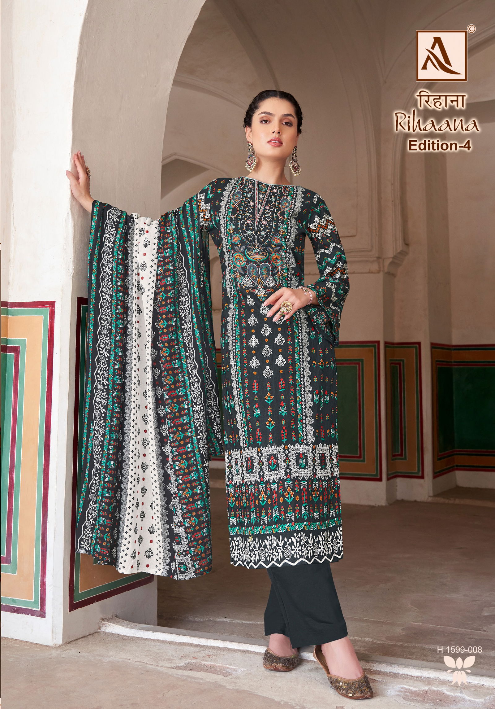 Rihaana 4 By Alok Suit Cambric Cotton Pakistani Dress Material Wholesale Shop In Surat